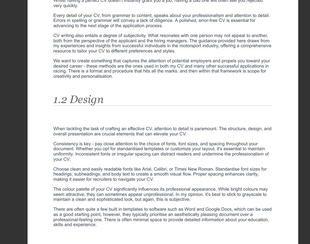 CV & Covering Letter Ultimate Guide & Templates